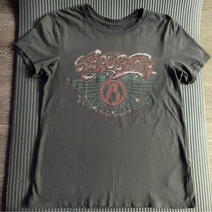 A&F Aerosmith Band Tee Sz XS